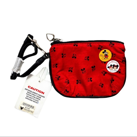NWT Mickey Mouse Wristlet from With 2 Official Mickey Mouse Club Member Pins - Picture 5 of 13